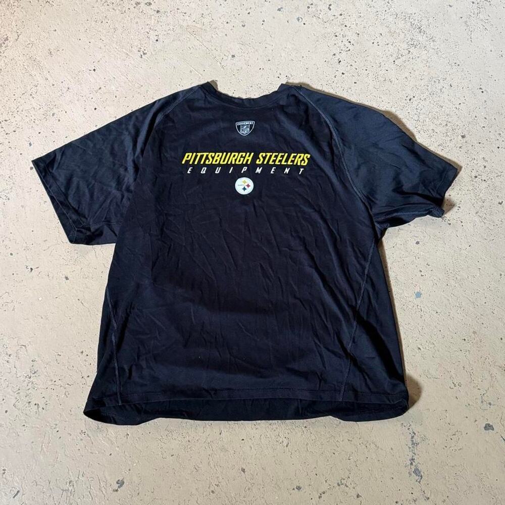 Vintage 2000s Reebok Pittsburgh Steelers black athletic t shirt